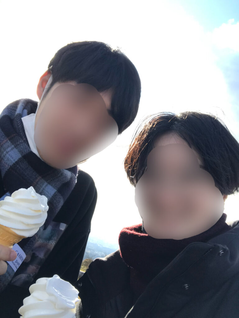 私が過去マッチングアプリでお付き合いしていた男性との写真。